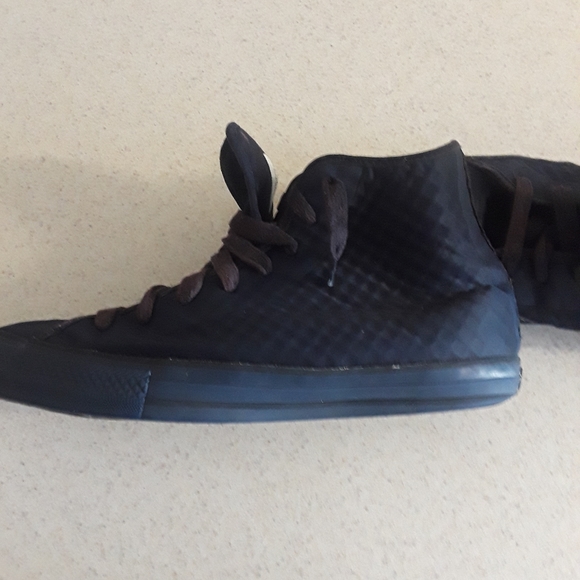 Black Converse high tops size 10 - Picture 4 of 6